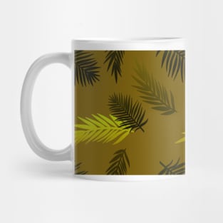 Gold Palm Leaves Mug